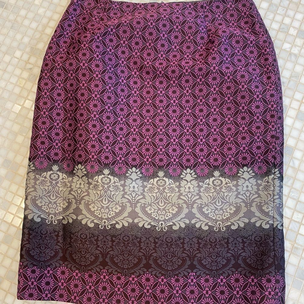 Doncaster Purple Pencil Skirt